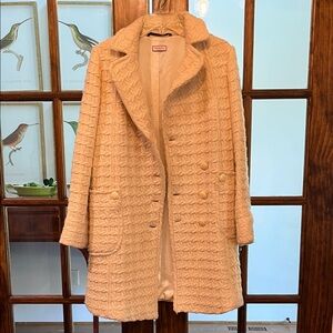 Max & Co. Beige Textured Teddy Jacket